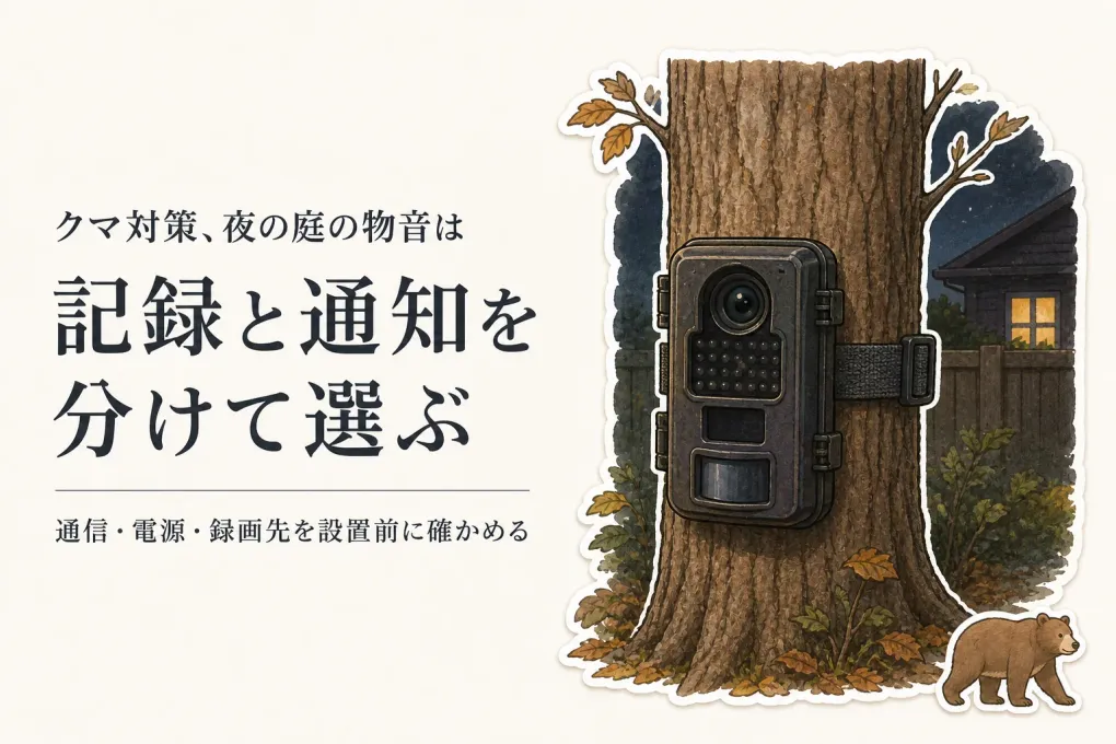 秋の夜に備える屋外防犯カメラ｜トレイルカメラのソーラー・Wi-Fi・通知の選び方