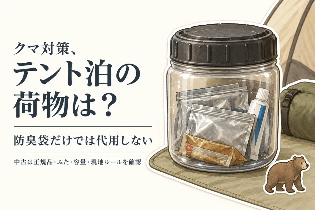 ベアキャニスター中古を探す前に｜防臭バッグで代用できるかと確認項目