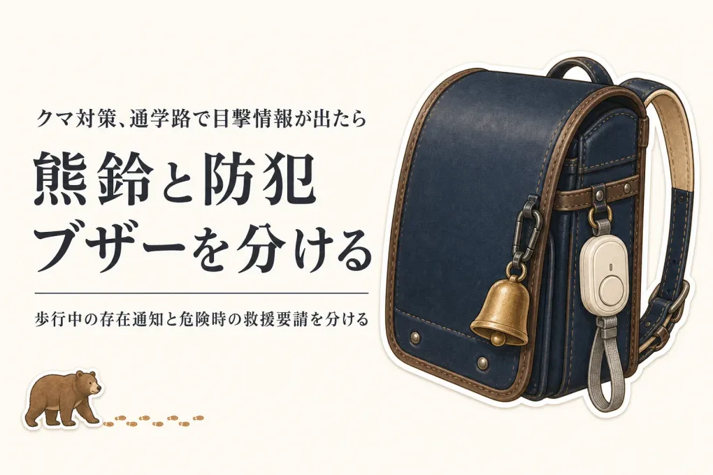 子供用熊鈴と防犯ブザーの違い｜レビュー数とGPS機能で通学用を選ぶ