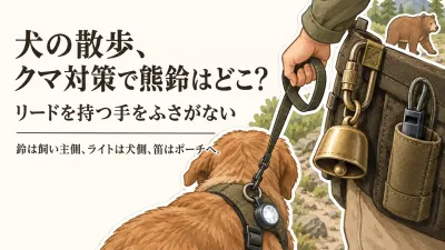 犬の散歩で熊鈴はどこに付ける？犬用ライト・ホイッスルをリード操作で選ぶ方法