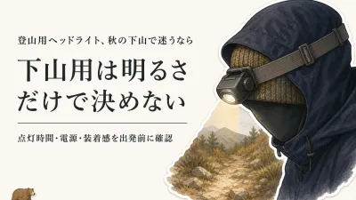 楽天でレビュー数が多い登山用ヘッドライトを比較｜秋の下山は電池切れ・装着感まで確認